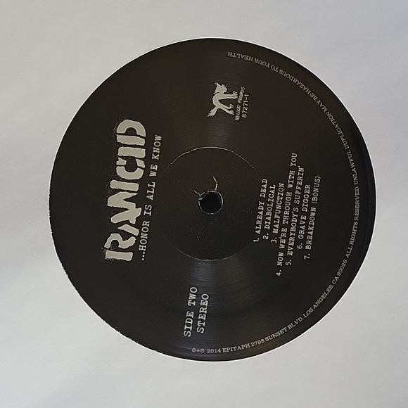 2014 Rancid ...Honor Is All We Know - Picture 5 of 8